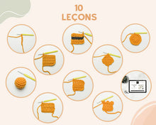 Load image into Gallery viewer, Cours de Crochet pour débutants avec Crochetmilie
